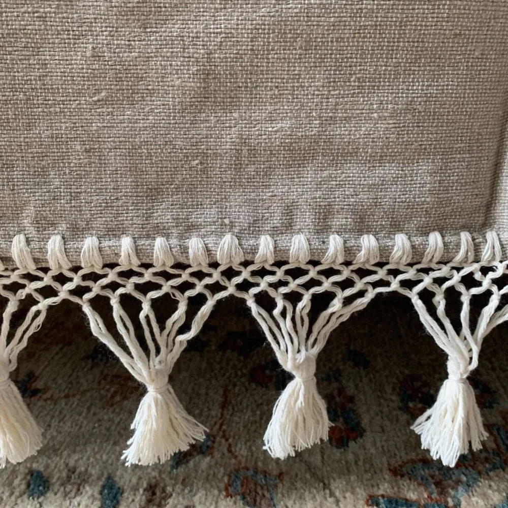 Hand Loom Queen Size Cotton Bedspread.